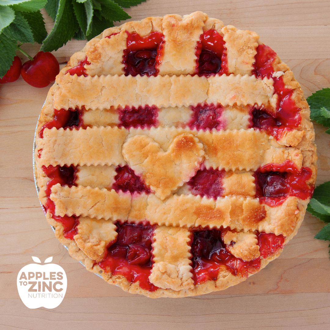 healthier pie with lattice top
