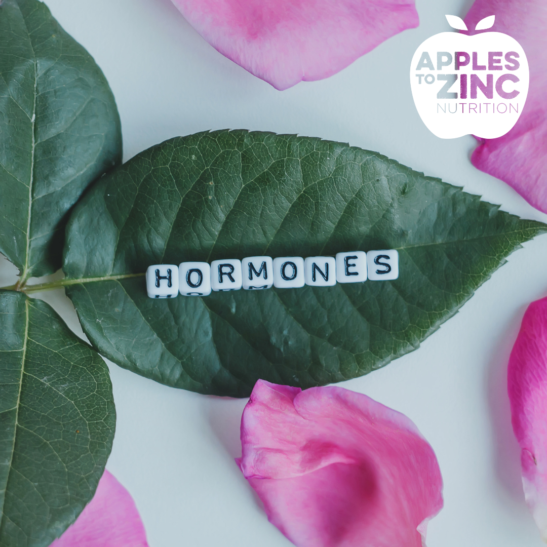 hormones on a leaf to signify hormone balance in women