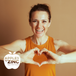 healthy fats woman with a health heart